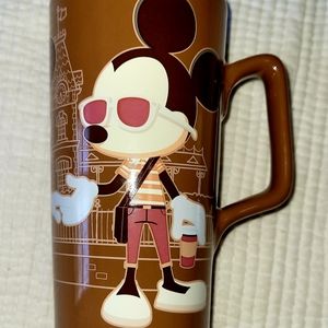 Mickey Minnie Really Swell Coffee tall brown mug Disney Cup